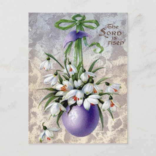 Victoriaans Pasen Feestdagenkaart (Voorkant)