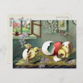 Victoriaans Pasen Feestdagenkaart (Voorkant / Achterkant)