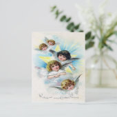 Victoriaans Pasen Feestdagenkaart (Staand voorkant)