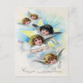 Victoriaans Pasen Feestdagenkaart (Voorkant)