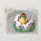 Victoriaans Pasen Feestdagenkaart (Voorkant / Achterkant)