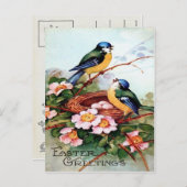 Victoriaans Pasen Feestdagenkaart (Voorkant / Achterkant)