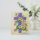 Victoriaans Pasen Feestdagenkaart (Staand voorkant)