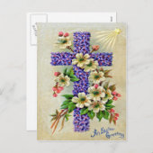 Victoriaans Pasen Feestdagenkaart (Voorkant / Achterkant)