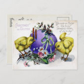 Victoriaans Pasen Feestdagenkaart (Voorkant / Achterkant)