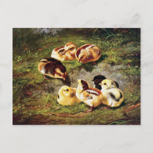 Victoriaans Pasen Feestdagenkaart