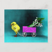 Victoriaans Pasen Feestdagenkaart (Voorkant)