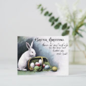 Victoriaans Pasen Feestdagenkaart (Staand voorkant)