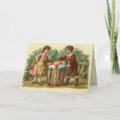  Victoriaans Pasen Kaart (Voorkant)