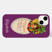Victoriaans Pasen, Meisje met Bonnet in Egg Case-Mate iPhone Case (Achterkant (horizontaal))