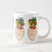 Victoriaans Pasen,  Meisje met Bonnet in Egg Grote Koffiekop (Rechts)