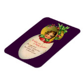 Victoriaans Pasen,  Meisje met Bonnet in Egg Magneet (Linkerzijde)