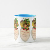 Victoriaans Pasen,  Meisje met Bonnet in Egg Mok (Midden)