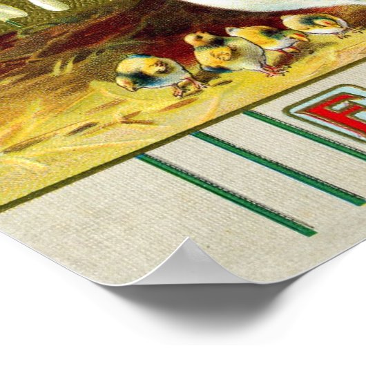 Victoriaans Pasen Poster (Hoek)