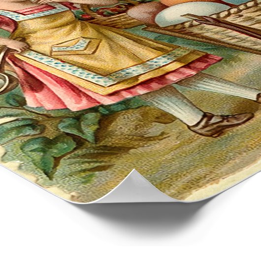  Victoriaans Pasen Poster (Hoek)