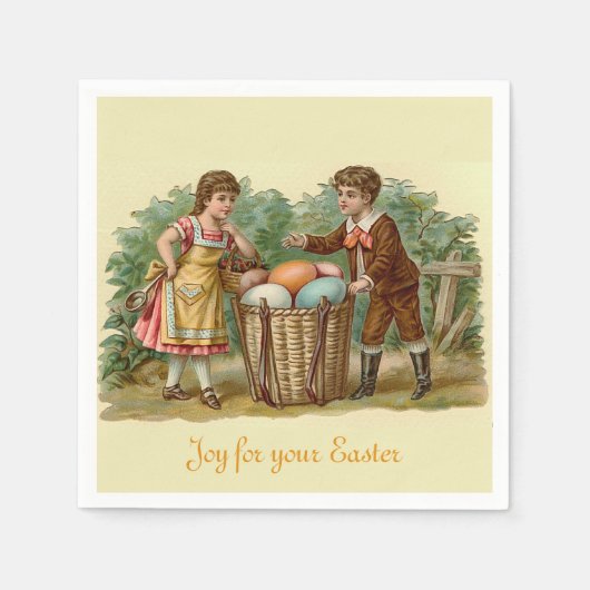 Victoriaans Pasen Servet (Voorkant)