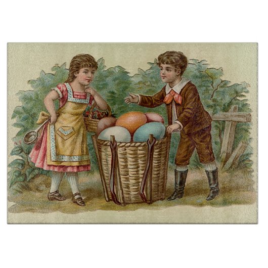  Victoriaans Pasen Snijplank (Voorkant)