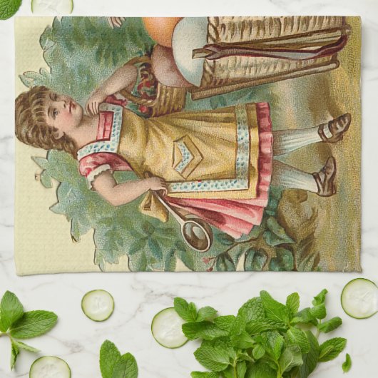 Victoriaans Pasen Theedoek (Gevouwen)