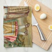 Victoriaans Pasen Theedoek (Quarter Fold)