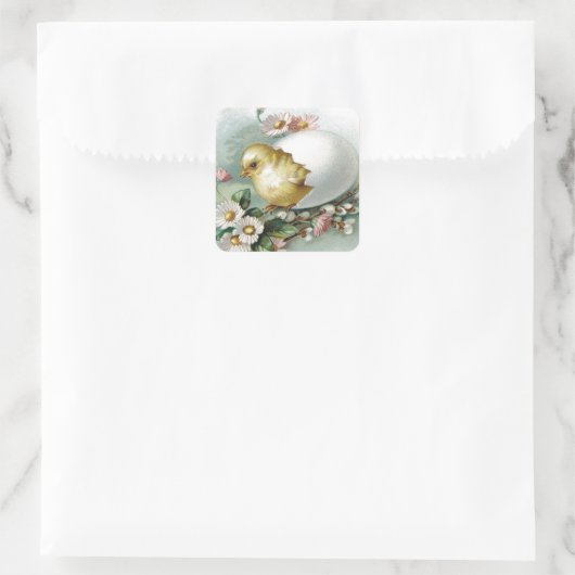 Victoriaans Pasen Vierkante Sticker (Tas)