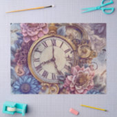 Victoriaans pastelsteampunkpatroon tissuepapier (Craft)