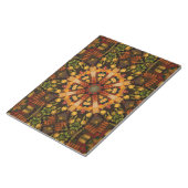Victoriaans Patchwork Kaleidoscoop Notitieblok (Schuin)
