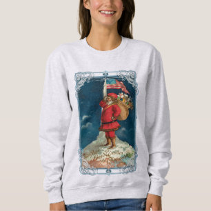 Victoriaans patriottische kerstman trui