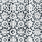 Victoriaans patroon Elegant Black en White Damask Tegeltje