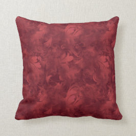 Victoriaans patroon rode veren kussen