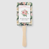 Victoriaans patroon |Viel | Aangepast huwelijk Handwaaier (Achterkant)