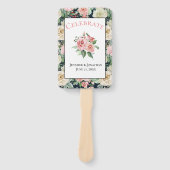 Victoriaans patroon |Viel | Aangepast huwelijk Handwaaier (Voorkant)