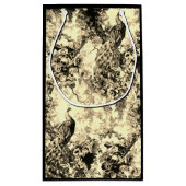 Victoriaans pauw bloemige elegante teile look klein cadeauzakje (Achterkant)