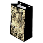 Victoriaans pauw bloemige elegante teile look klein cadeauzakje (Achterkant Gekanteld)