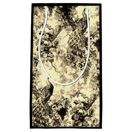 Victoriaans pauw bloemige elegante teile look klein cadeauzakje (Voorkant)