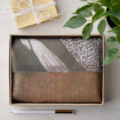 Victoriaans peacock Girl-weefselpapier Tissuepapier (Geschenk)