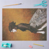 Victoriaans peacock Girl-weefselpapier Tissuepapier (Craft)