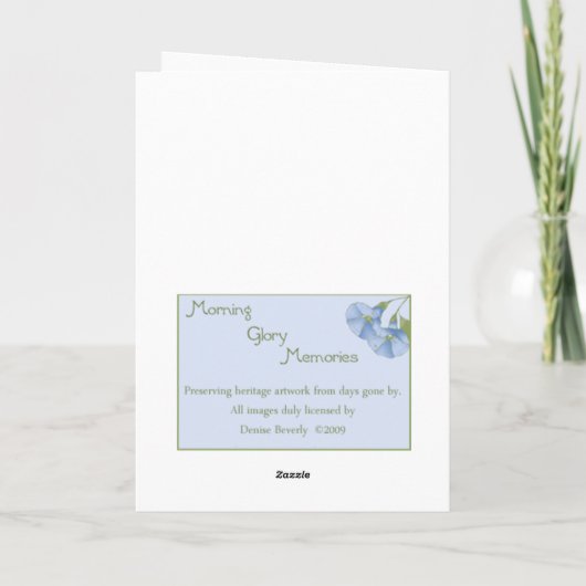 Victoriaans-Penadekerstman Feestdagen Kaart (Achterkant)