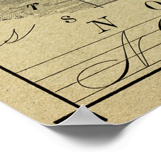 VICTORIAANS PENMANSHIP POSTER (Hoek)