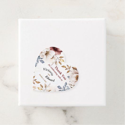 Victoriaans Peony Luxe bruiloft gunst Label (In situ)