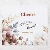 Victoriaans Peony Luxe Drank Bierfleslabels Bier Etiket (Enkel label)