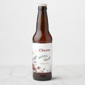 Victoriaans Peony Luxe Drank Bierfleslabels Bier Etiket (Voorkant)
