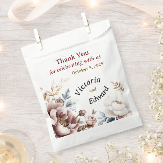 Victoriaans Peony Luxe Huwelijksgunstzak Bedankzakje