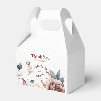 Victoriaans Peony Luxe Wedding Favoriet Box Bedankdoosjes