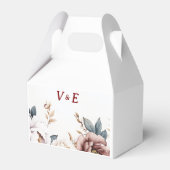 Victoriaans Peony Luxe Wedding Favoriet Box Bedankdoosjes (Voorkant Zijde)