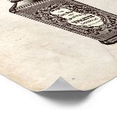 Victoriaans perfumeflesillustratie poster (Hoek)