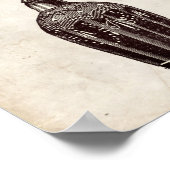 Victoriaans perfumeflesillustratie poster (Hoek)