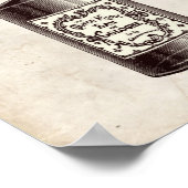 Victoriaans perfumeflesillustratie poster (Hoek)