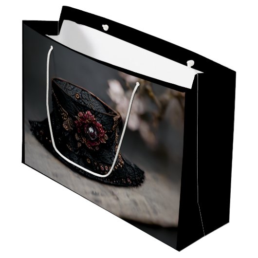 Victoriaans Pet Groot Cadeauzakje (Voorkant Gekanteld)