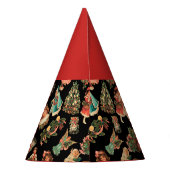 Victoriaans Pet voor kerstfeestdagen Feesthoedjes (Achterkant)