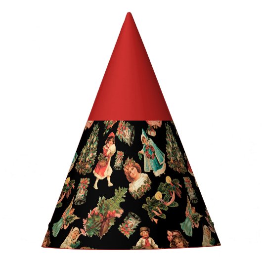 Victoriaans Pet voor kerstfeestdagen Feesthoedjes (Voorkant)